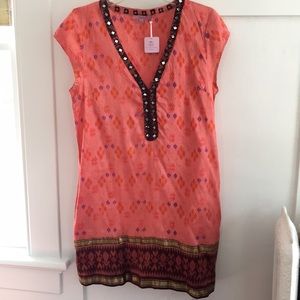 Silk print dress